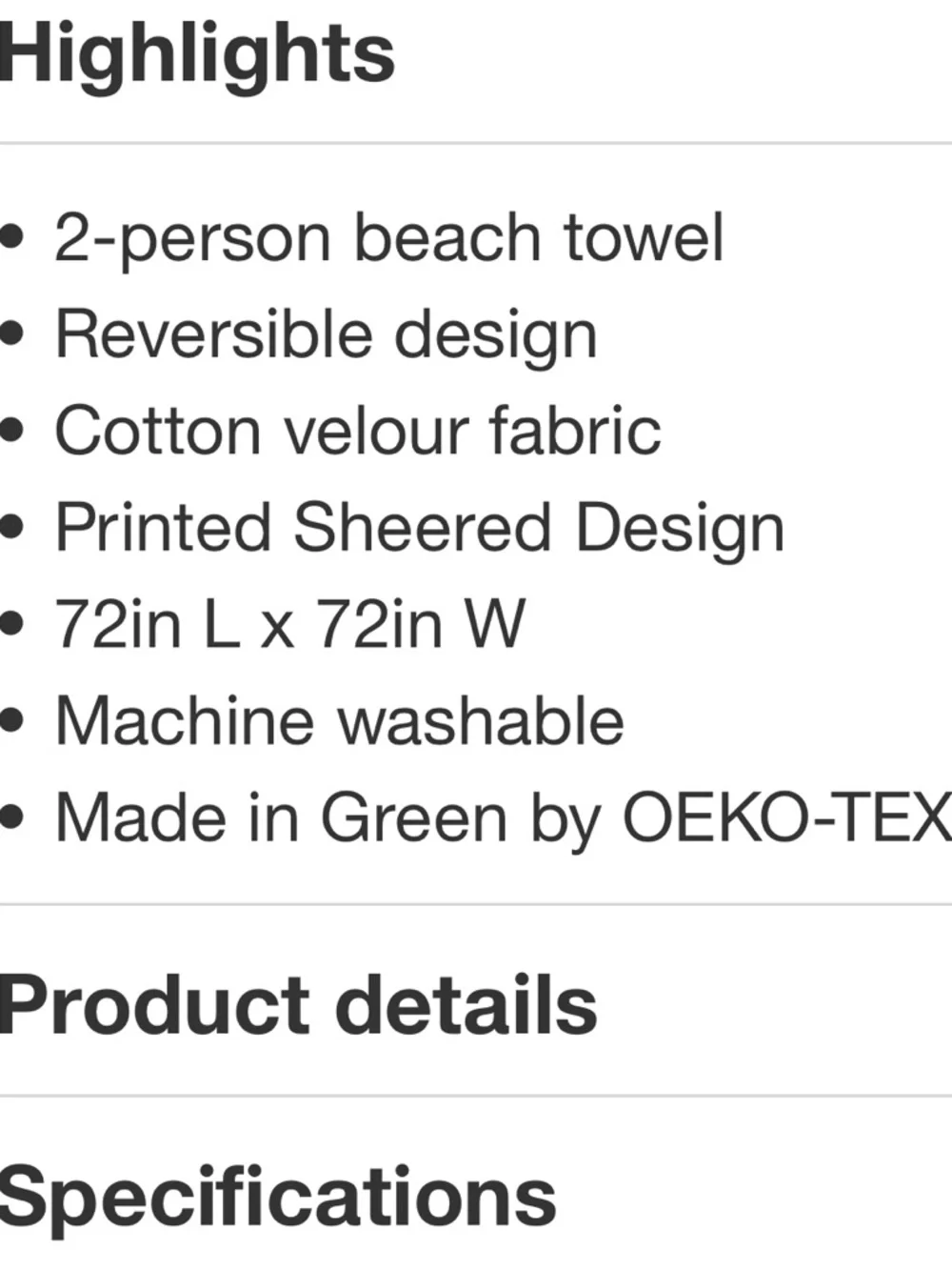 ROLLER RABBIT NEW Vacation Reversible Two Person Beach Towel -Yellow/Green
